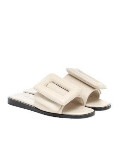 Boyy 'Puffy' Single Band Buckle Leather Sandal
