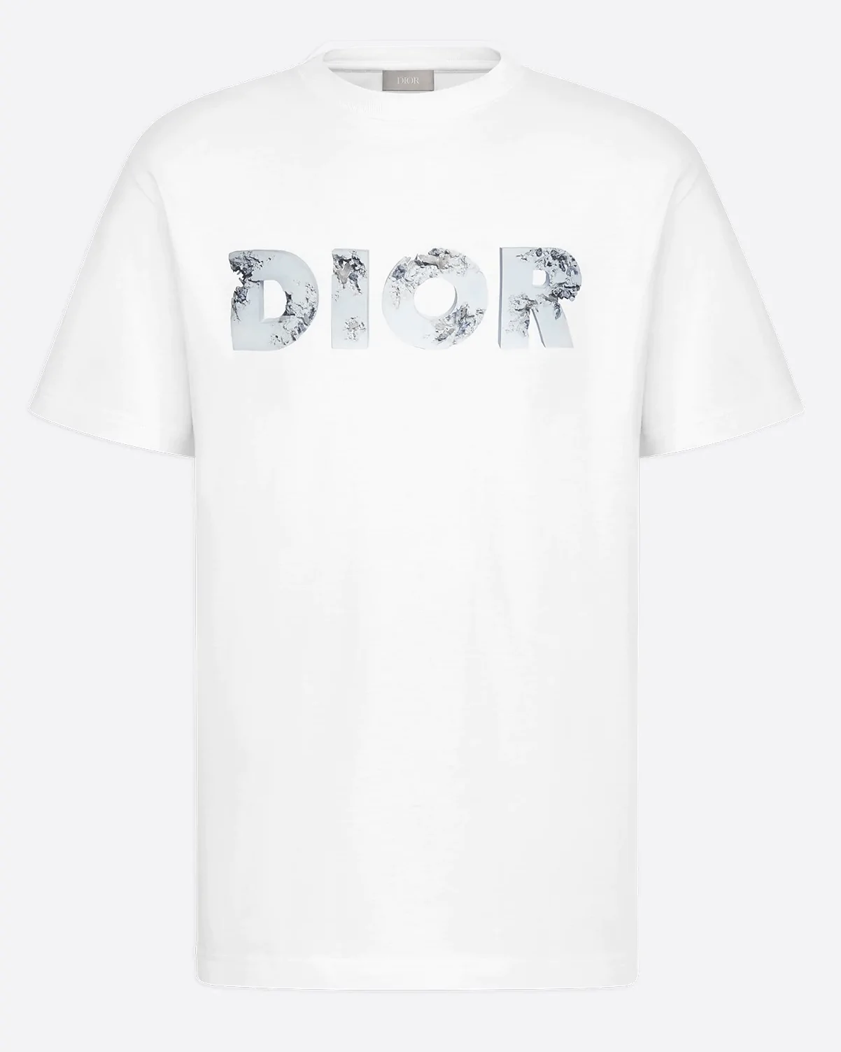 Dior and Daniel Arsham Eroded-Effect 3D Printed Logo T-Shirt