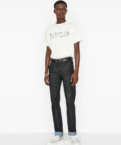 Dior and Daniel Arsham Eroded-Effect 3D Printed Logo T-Shirt