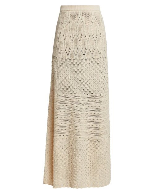 Ba & Sh Jena Cotton Knit Midi-Skirt