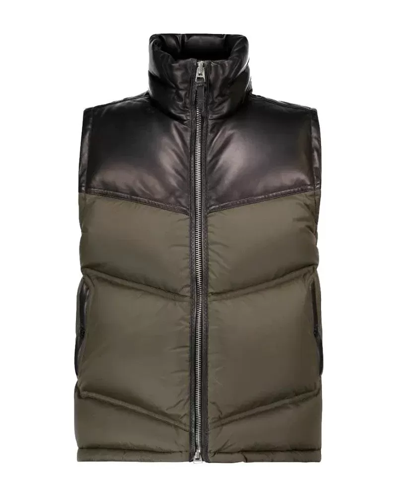 Tom Ford Men's Parachute Colorblock Nylon Down Gilet