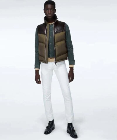 Tom Ford Men's Parachute Colorblock Nylon Down Gilet