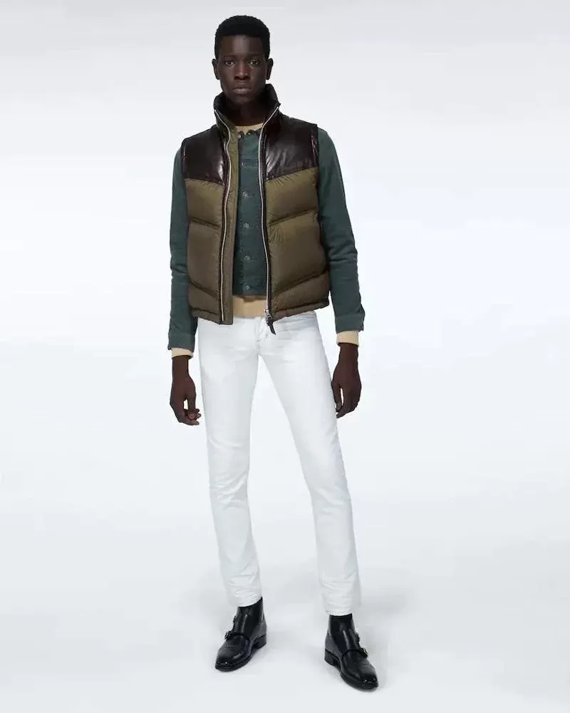 Tom Ford Men's Parachute Colorblock Nylon Down Gilet