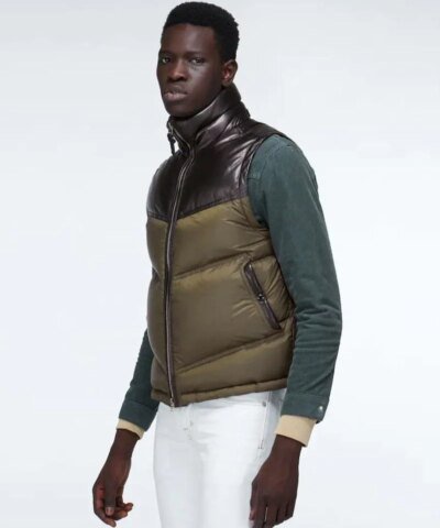 Tom Ford Men's Parachute Colorblock Nylon Down Gilet