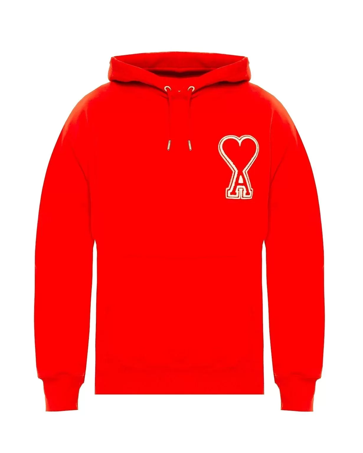 AMI Men's Red De Coeur Hoodie