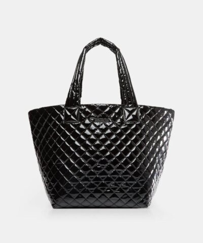 MZ Wallace Black Lacquer Medium Metro Tote