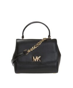 Michael Kors Mott Medium Leather Satchel Convertible Crossbody Bag