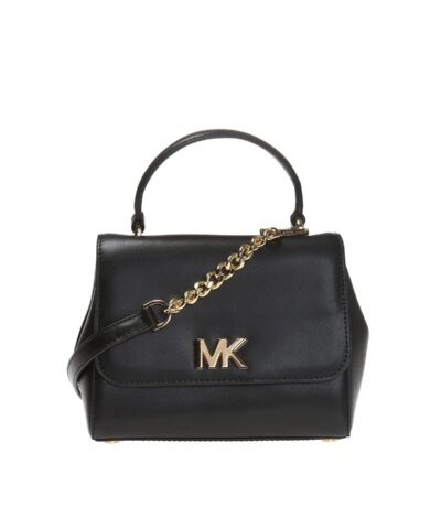 Michael Kors Mott Medium Leather Satchel Convertible Crossbody Bag