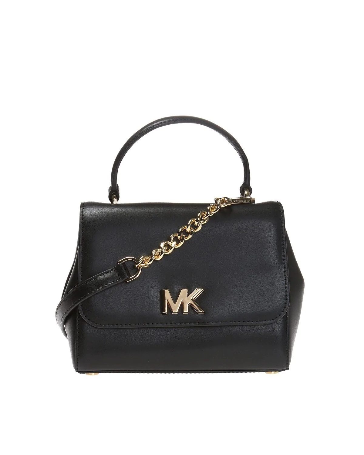 Michael Kors Mott Medium Leather Satchel Convertible Crossbody Bag