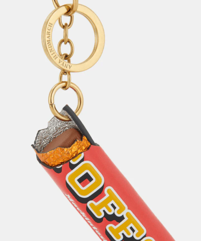 Anya Hindmarch Toffo Charm Capra Leather in Red