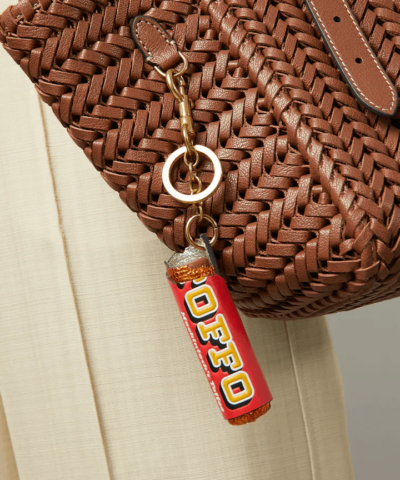 Anya Hindmarch Toffo Charm Capra Leather in Red