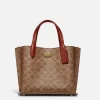 Coach Willow Tote 24 In Signature Canvas