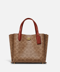 Coach Willow Tote 24 In Signature Canvas