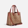 Coach Willow Tote 24 In Signature Canvas