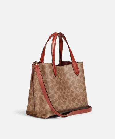 Coach Willow Tote 24 In Signature Canvas