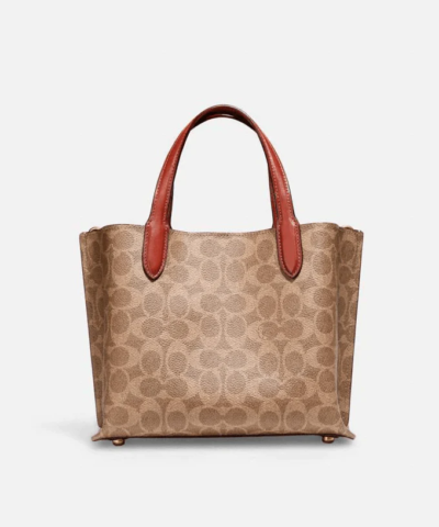 Coach Willow Tote 24 In Signature Canvas
