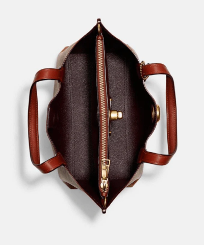 Coach Willow Tote 24 In Signature Canvas