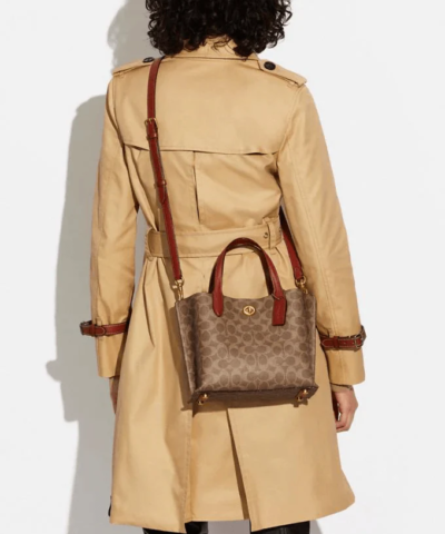 Coach Willow Tote 24 In Signature Canvas