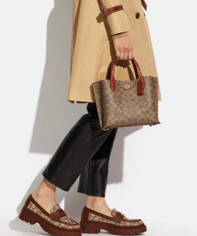 Coach Willow Tote 24 In Signature Canvas