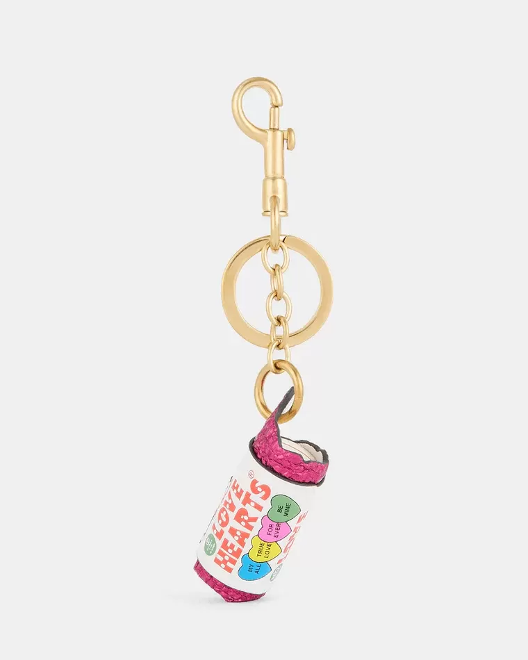 Anya Hindmarch Love Hearts Charm Capra in White