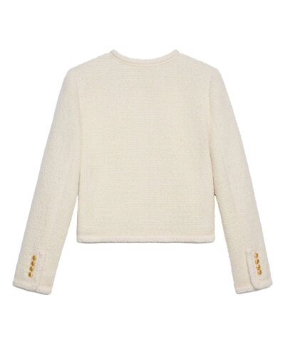 Celine "Chasseur" Jacket In Braided Bouclé Tweed