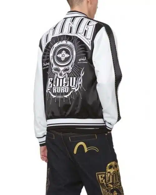 Evisu Souvenir Jacket with Studded Sleeves