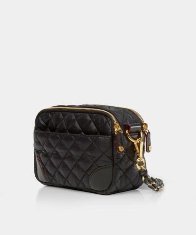 MZ Wallace Small Crosby Bag in Silver Hardware.