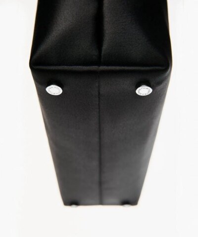 Alexander Wang Heiress Satin Pouch With Crystal Logo, Black