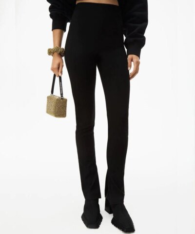 Alexander Wang Heiress Rhinestone Pouch, Lemon