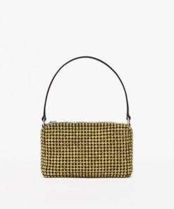 Alexander Wang Heiress Rhinestone Pouch, Lemon