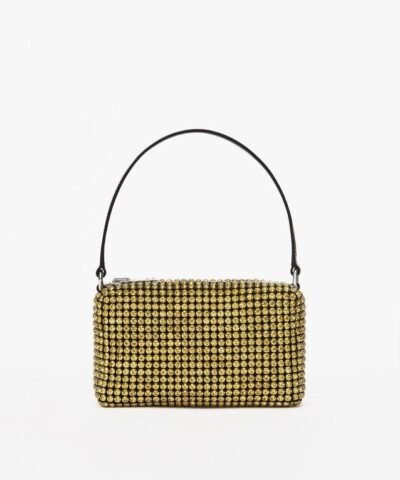 Alexander Wang Heiress Rhinestone Pouch, Lemon