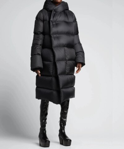 Rick Owens Hooded Long Puffer Coat