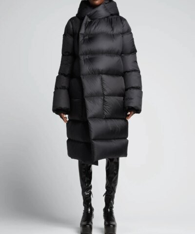 Rick Owens Hooded Long Puffer Coat