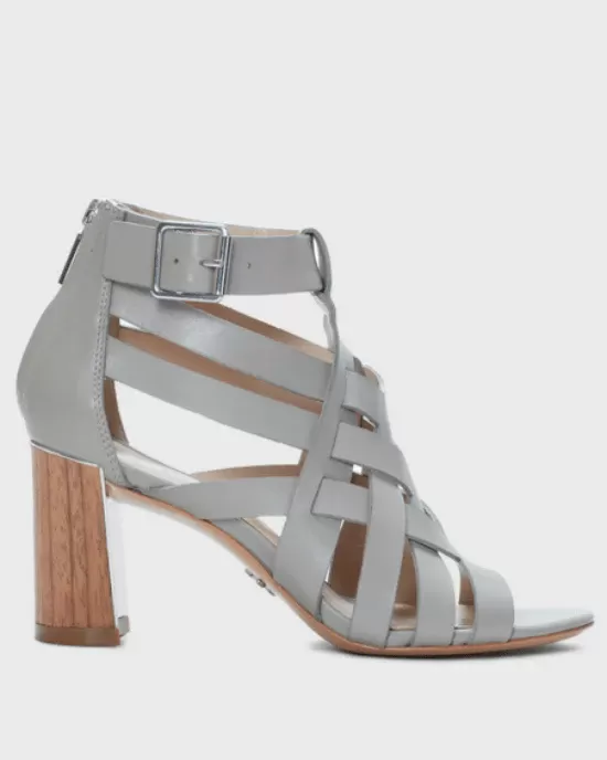Pour la Victoire Pandora Leather Cage Sandal