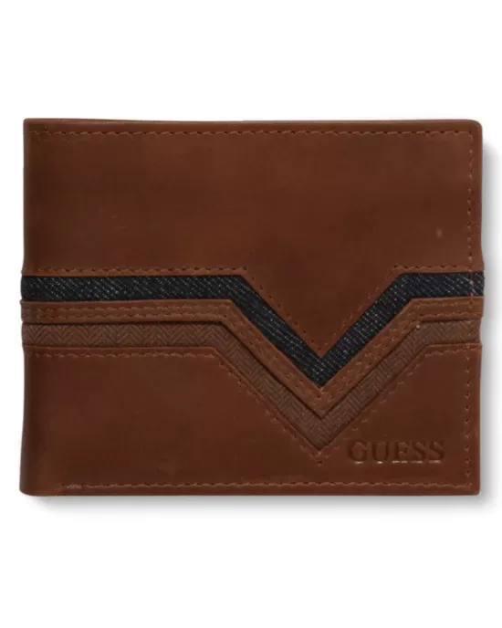 GUESS Ian Denim Double Billfold Wallet