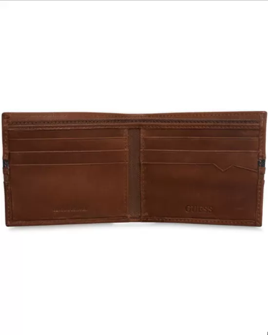 GUESS Ian Denim Double Billfold Wallet-GUESS-Fashionbarn shop