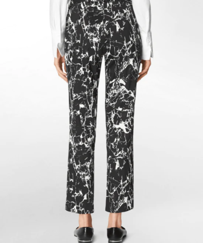 Calvin Klein Women's Slim Leg Marble Print Ankle Pants-CALVIN KLEIN-Fashionbarn shop