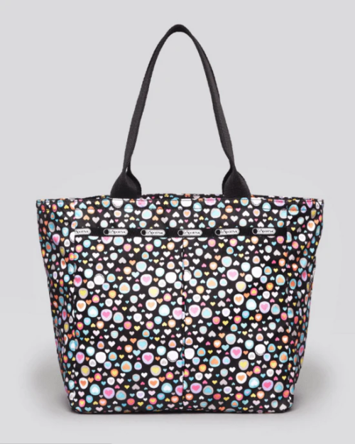 LeSportsac Black Tote Everygirl Printed