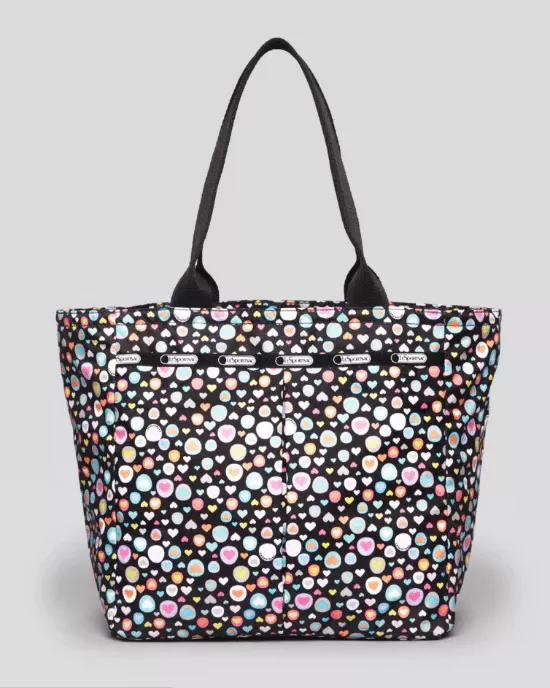 LeSportsac Black Tote Everygirl Printed