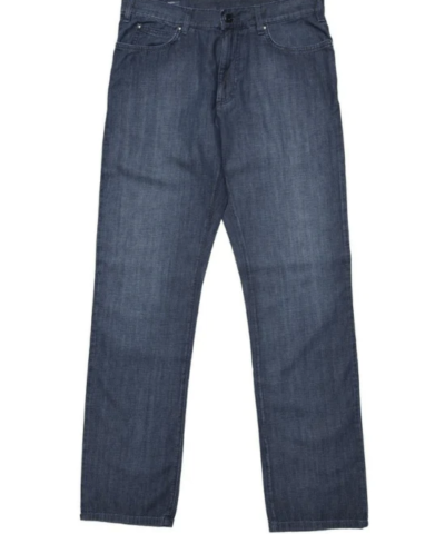 Zegna Sport Men’s Fashion Blue Wash Lightweight Denim Jeans - Fashionbarn shop