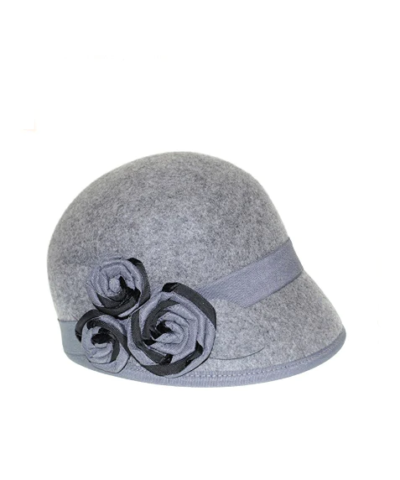 Nine West Felt Cap with Rosettes