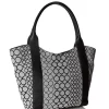 Nine West Track-Tion Action Tote Black White - Fashionbarn shop - 2