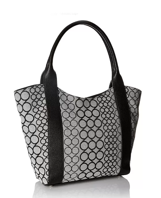 Nine West Track-Tion Action Tote Black White - Fashionbarn shop - 2