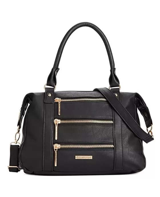 Rampage Triple Zip Satchel Gunmetal - Fashionbarn shop - 4