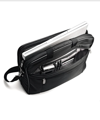  Samsonite Classic Two Gusset Toploader Laptop Briefcase  Apps   Save