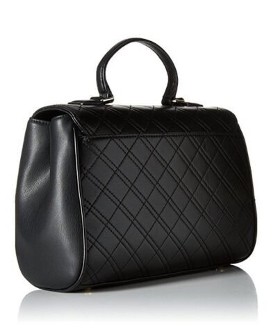 Calvin Klein Quilted Satchel Black / Gold