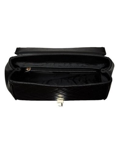 Calvin Klein Quilted Satchel Black / Gold