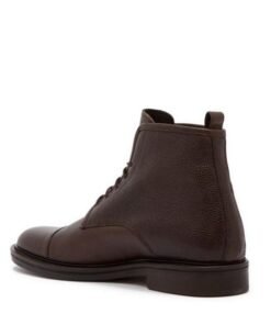 Theory Brown Pebbled Leather Boots