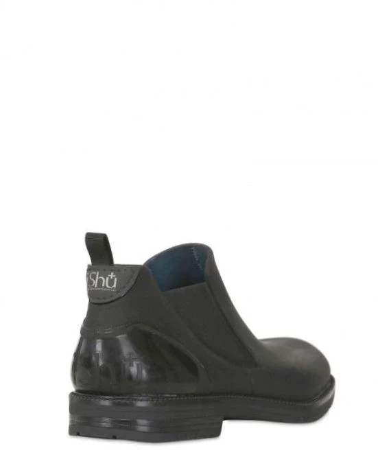 iSHU+Black Waterproof Beatle Boots