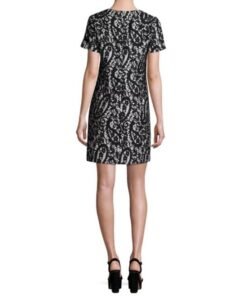 Michael Michael Koes Mod Short-Sleeve Lace-Overlay T-Shirt Dress